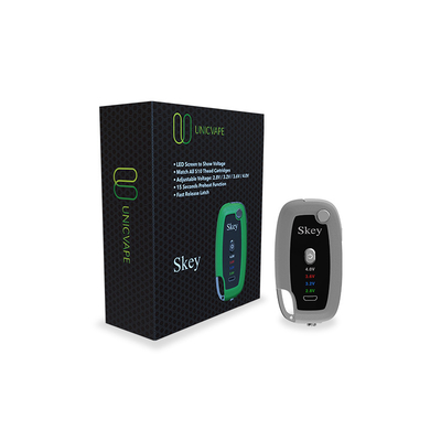 El hilo 510 precalienta la batería plateada de metal del vaporizador del aceite del llavero de la batería de Vape