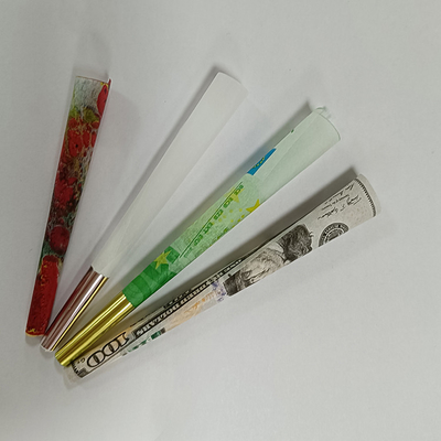 Brown blanco pre rueda el papel de arroz del cono modificó tamaños para requisitos particulares 109m m 1gram